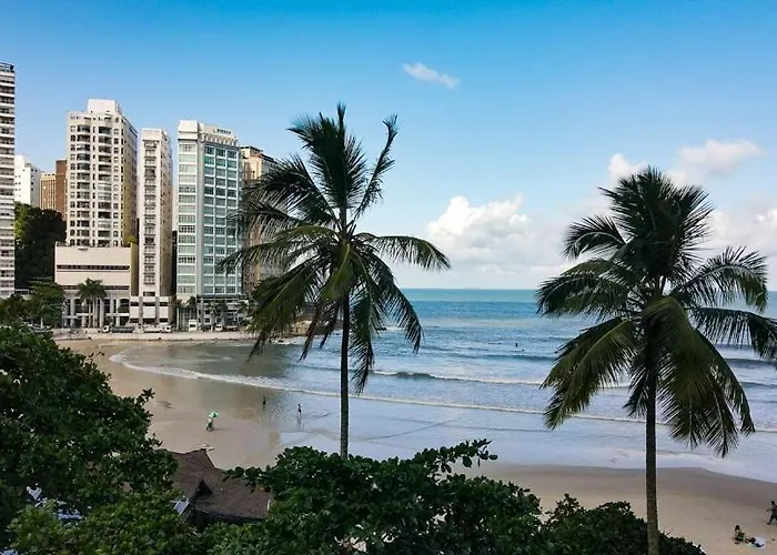 Lindo Apartamento Com Varanda Frente Para O Mar!! Acomoda Ate 8 Adultos E 2 Criancas! 2 Vagas De Garagem E Servicos De Praia!
